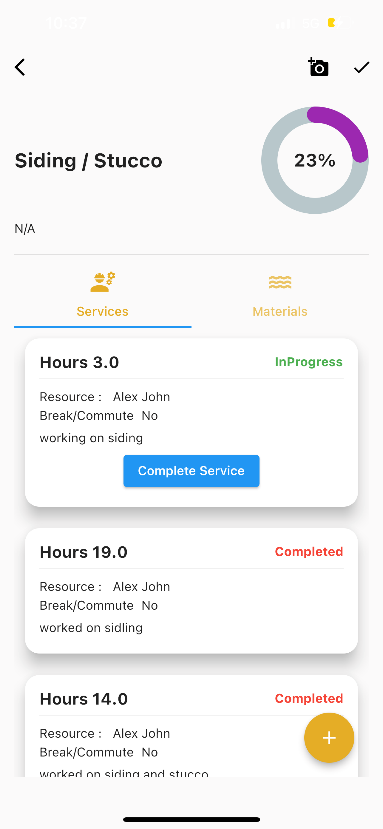 Infographics show the status update-timesheet